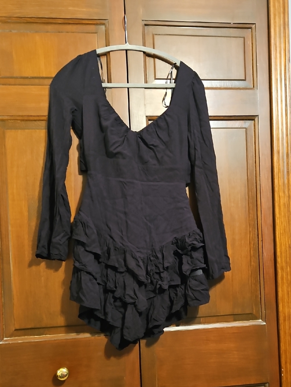 Goth Black Ruffle Dress Forever 21